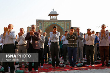 اقامه نماز عید قربان در مسجد النبی قزوین
