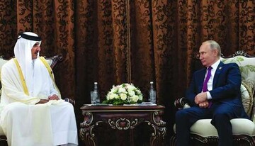 پوتین و امیر قطر درباره مسائل منطقه گفت‌وگو کردند