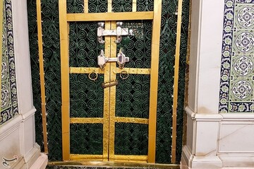 درب خانه حضرت زهرا(س) در مسجدالنبی