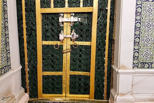 درب خانه حضرت زهرا(س) در مسجدالنبی