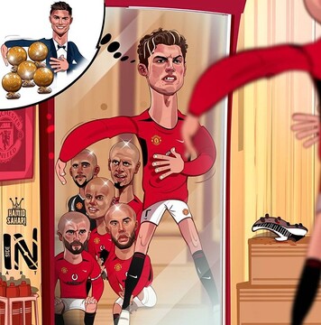 ببینید رونالدو در آینه دنبال چی بود؟