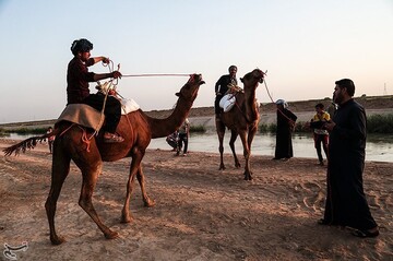 نخستین دوره مسابقات شتر سواری در روستای شیخ زهراب از توابع شهرستان حمیدیه
