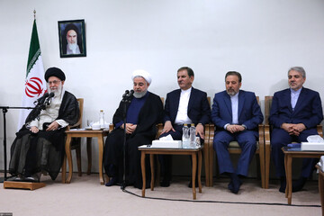 دیدار رئیس‌جمهور و اعضای هیئت دولت با رهبر معظم انقلاب اسلامی