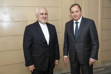ظریف با نخست‌وزیر سوئد دیدار کرد