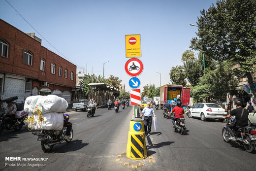 تردد موتورسواران در تهران