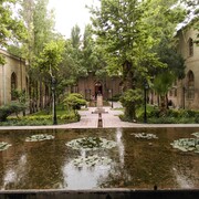 نیلوفرهای آبی باغ موزه نگارستان