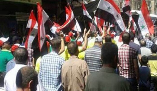 تظاهرات علیه جبهة النصره و نیروهای متحد ترکیه در ادلب سوریه
