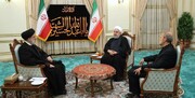 تصویری از روحانی و رئیسی دوشادوش یکدیگر