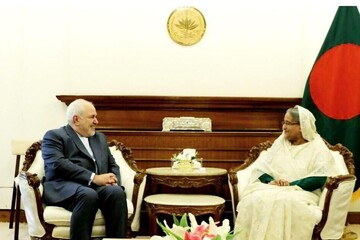 ظریف با نخست وزیر بنگلادش دیدار کرد / جزئیاتی جدید از سفر ظریف