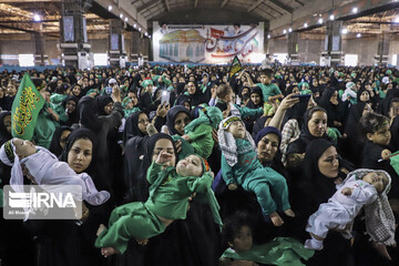 آیین شیرخوارگان حسینی در مصلی مهدیه امام خمینی(ره) اهواز
