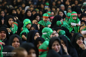آیین شیرخوارگان حسینی در مسجد مقدس جمکران‎