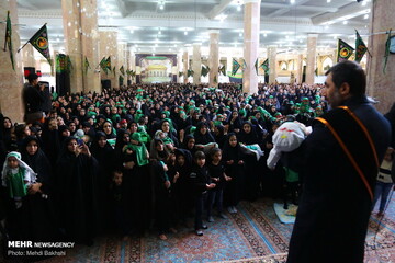 آیین شیرخوارگان حسینی در مسجد مقدس جمکران‎