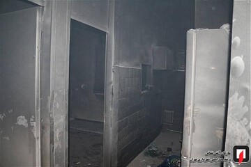 آتش سوزی ساختمان مسکونی در خیابان خاوران