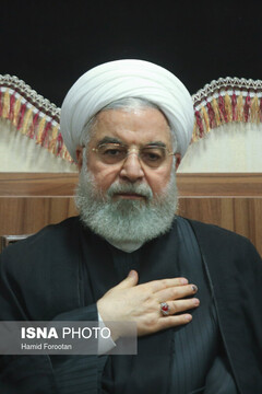 عزاداری امام حسین(ع) با حضور رئیس‌جمهور