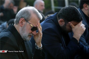 مراسم عزاداری سید و سالار شهیدان در جوار مقبره شهدای گمنام مجلس شورای اسلامی