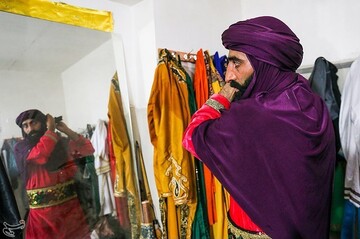 آیین تعزیه‌خوانی در روستای حصار قزوین
