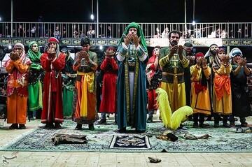 آیین تعزیه‌خوانی در روستای حصار قزوین