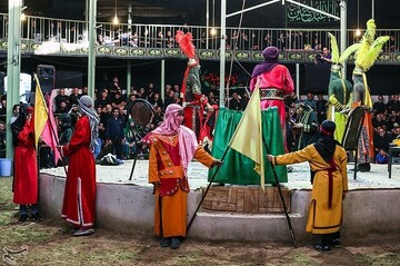 آیین تعزیه‌خوانی در روستای حصار قزوین