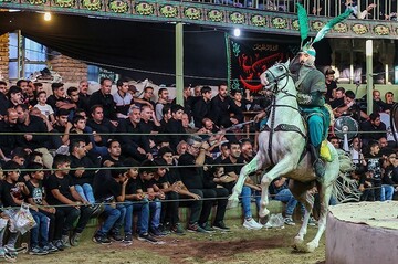 آیین تعزیه‌خوانی در روستای حصار قزوین