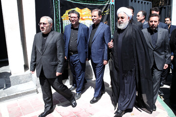 دومین روز از مراسم عزاداری حضرت اباعبدالله الحسین علیه‌السلام در دفتر رئیس‌جمهوری