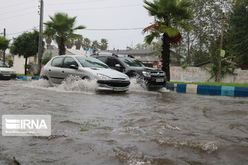 آبگرفتگی معابر در انزلی‎