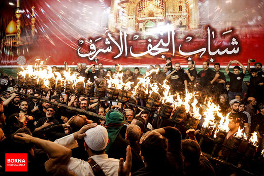 مشعل‌گردانی اعراب مقیم شهر‌ری