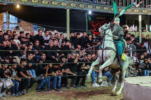 آیین تعزیه‌خوانی در روستای حصار قزوین