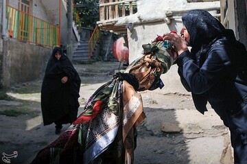 آیین علم بندان روز تاسوعا در روستای زیارت گرگان