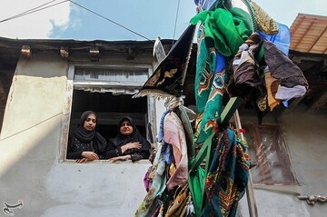 آیین علم بندان روز تاسوعا در روستای زیارت گرگان