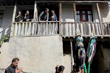 آیین علم بندان روز تاسوعا در روستای زیارت گرگان