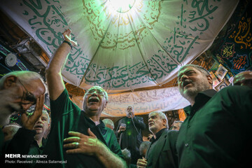 مراسم عزاداری روز تاسوعا در بازار تهران‎