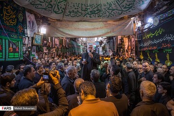 مراسم عزاداری روز تاسوعا در بازار تهران‎