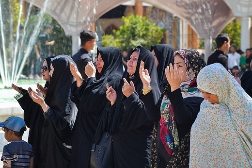 مراسم عزاداری تاسوعای حسینی در حرم شاهچراغ (ع)