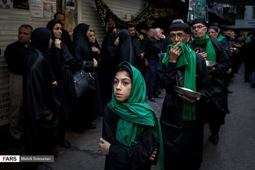 مراسم عزاداری روز تاسوعا در بازار تهران‎