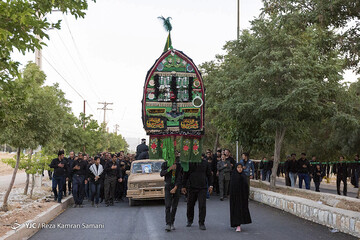 مراسم عزاداری روز عاشورا در شهرستان بن استان چهارمحال و بختیاری