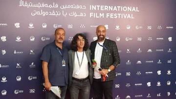 سعید آقاخانی و تورج اصلانی، مقابل دوربین عکاسان جشنواره فیلم دهوک