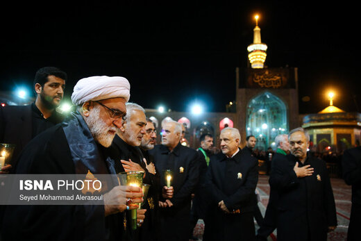 مراسم شام غریبان در حرم مطهر امام رضا(ع) 