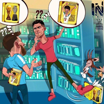 علی دایی رقیب جدید رونالدو و مسی شد!