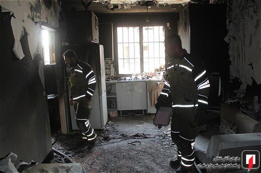 آتش‌سوزی واحد مسکونی در بزرگراه نواب