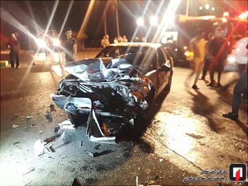 تصادف دو پژو 405 در بلوار ابوذر