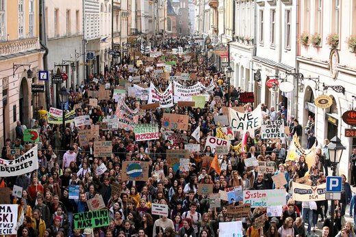 تظاهرات علیه تغییرات اقلیمی در لهستان