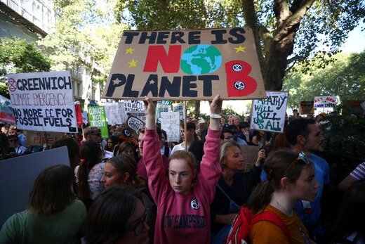 تظاهرات علیه تغییرات اقلیمی در لندن