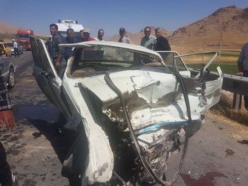 تصادف منجر به فوت دونفر دراستان چهارمحال وبختیاری 