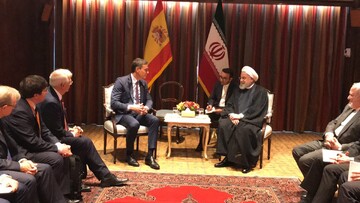 President Rouhani confers with Spanish PM on bilateral ties