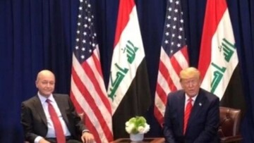 برهم صالح به ترامپ: عراق مسؤول حفاظت از خاک و حاکمیت خود است

