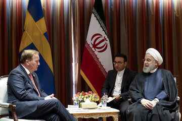 Rouhani, Swedish PM meet in New York