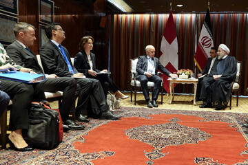 Rouhani discusses mutual cooperation with Swiss counterpart