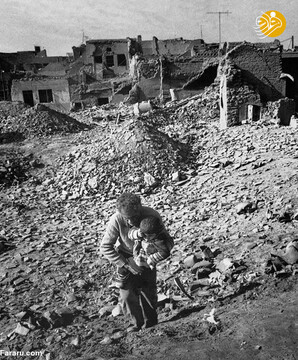 ویرانه های دزفول پس از بمباران