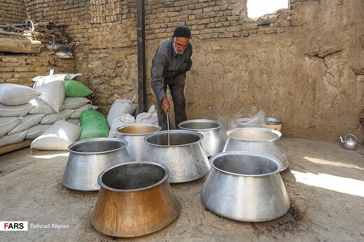 برداشت انگور و تولید شیره در دره جوزان