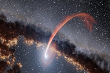 یک سیاهچاله در حال بلعیدن ستاره رصد شد/ عکس